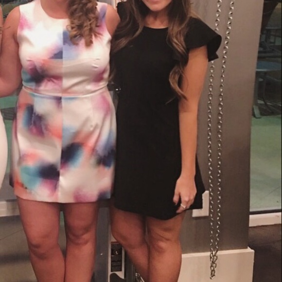 BCBG Ruffle Back Mini Dress - Picture 4 of 4